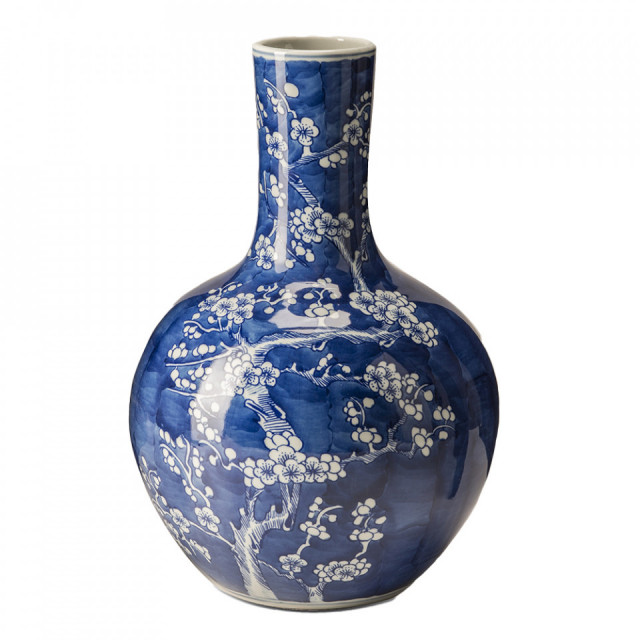 Vaza alba/albastra din ceramica 36 cm Blossom S Pols Potten