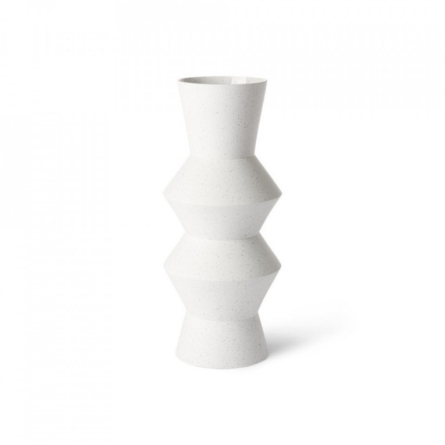 Vaza alba din ceramica 41 cm Angular HKliving