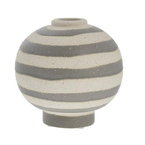 Vaza decorativa gri din ceramica 14 cm Aniella Lene Bjerre