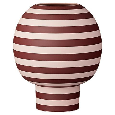 Vaza decorativa roz/rosu bordo din ceramica 21 cm Varia AYTM