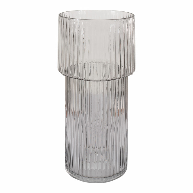 Vaza gri din sticla 40 cm Nisa House Nordic