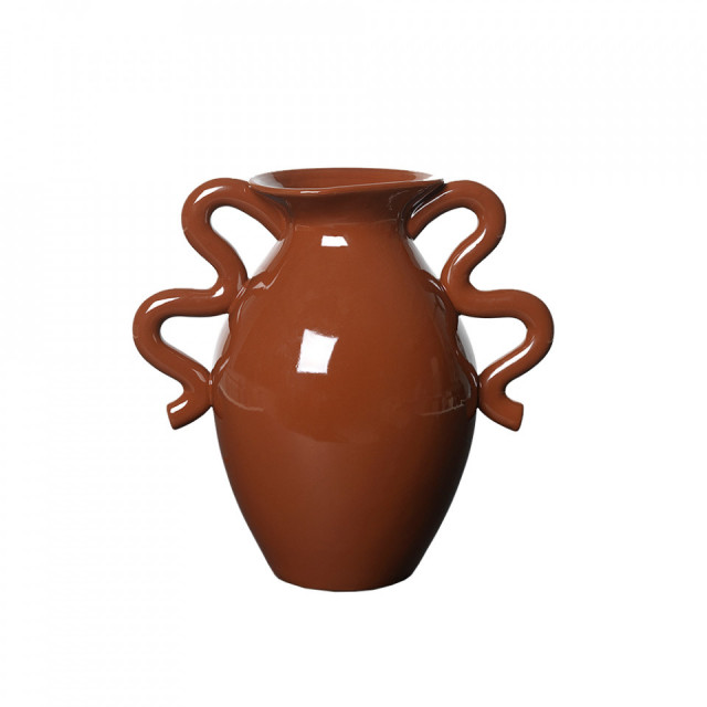 Vaza maro teracota din ceramica 27 cm Verso Ferm Living