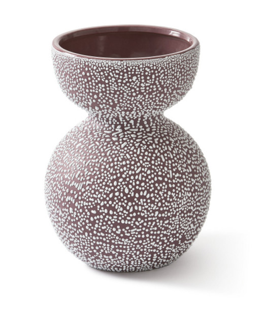 Vaza mov din ceramica 32 cm Boolb Dots Pols Potten