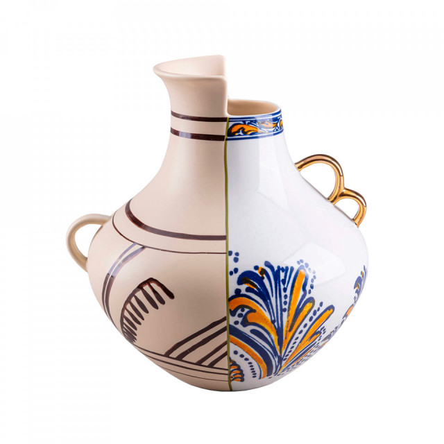 Vaza multicolora din ceramica 25 cm Hybrid Nazca Seletti
