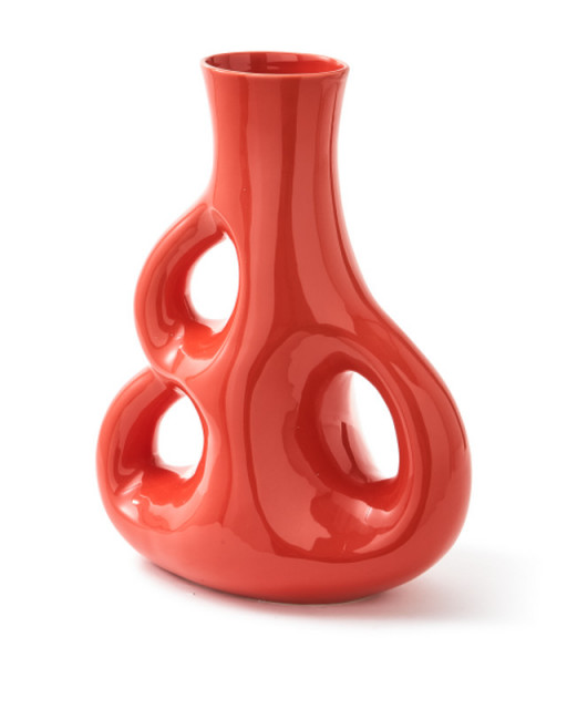 Vaza rosu corai din ceramica 51 cm Three Ears Pols Potten