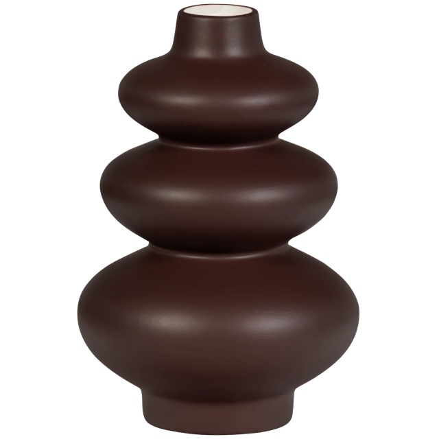 Vaza rosu merlot din ceramica 29 cm Sensual Woood