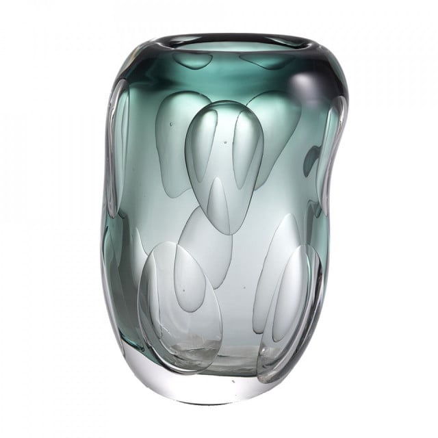 Vaza verde din sticla 28 cm Sianni Eichholtz