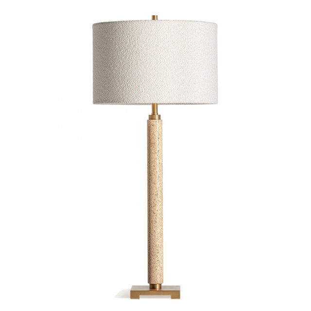 Veioza alba/crem din marmura 87 cm Here Vical Home