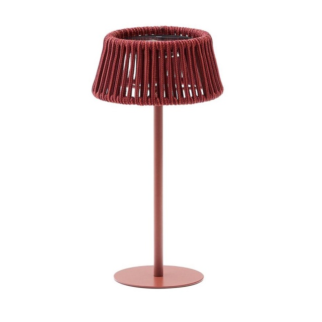 Veioza solara maro teracota din metal 30 cm Aldet Kave Home