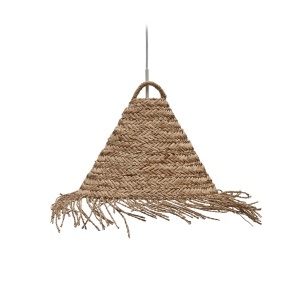 Abajur maro din fibre naturale Fonteta Kave Home