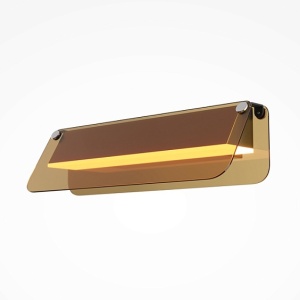 Aplica maro chihlimbar din metal Flat S Maytoni