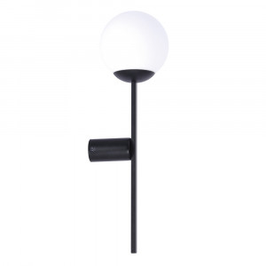 Aplica neagra din metal Orbit Zuma Line