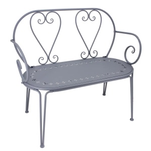 Banca exterior mov/gri din metal 103 cm Belle Époque Esschert Design