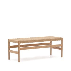 Bancheta maro din lemn 120 cm Zaide Kave Home