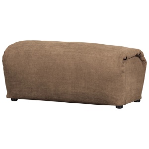 Bancheta maro din textil 91 cm Baggy Chenille Woood