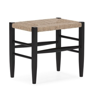 Bancheta maro/neagra din lemn 50 cm Jacob Thai Natura