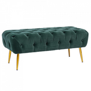 Bancheta verde din catifea 103 cm Giacinta Bizzotto