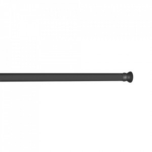 Bara telescopica pentru perdea dus neagra din metal 185 cm Rod Maxi Wenko
