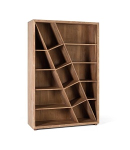 Biblioteca maro din lemn 180 cm Irazu Giner y Colomer