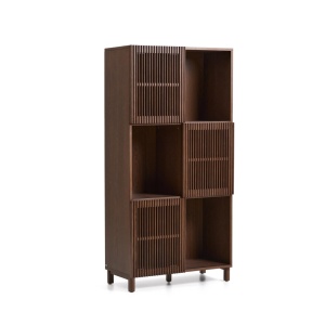 Biblioteca maro inchis din lemn 170 cm Beyla Kave Home