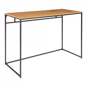 Birou din metal negru 45x100 cm Vita House Nordic