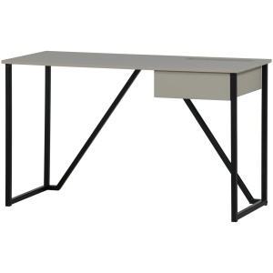 Birou gri din lemn 53x126 cm New Julius Woood