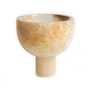 Bol decorativ ivoriu din piatra 15 cm Centerpiece Vical Home