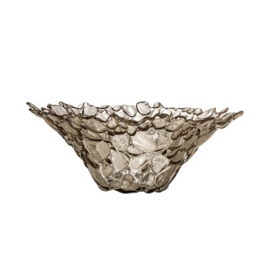 Bol decorativ maro din sticla 30 cm Tinki Bloomingville