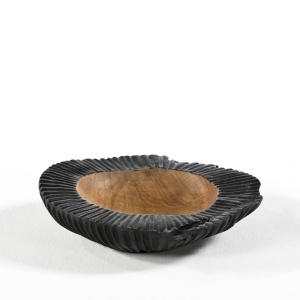Bol decorativ negru/maro din lemn 30 cm Empire Thai Natura
