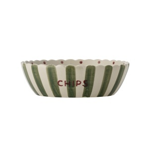 Bol multicolor din ceramica 24 cm Chip Green Bloomingville