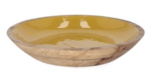 Bol portocaliu/maro din ceramica 38 cm Thara Low Bizzotto
