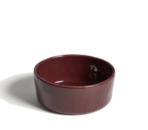 Bol rosu burgund din ceramica 21 cm Daner Kave Home