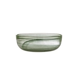 Bol verde din sticla 22 cm Amelie Bloomingville