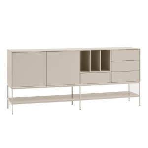 Bufet inferior bej nisipiu din metal 220 cm Platt Teulat
