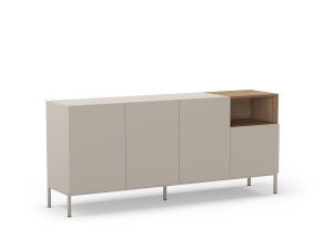 Bufet inferior crem din metal 180 cm Cailin The Home Collection