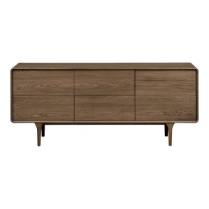 Bufet inferior din lemn maro 180 cm Darwin House Nordic