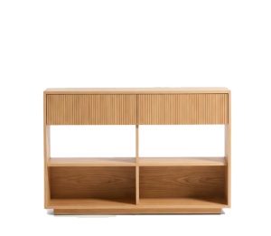 Bufet inferior din lemn maro deschis 120 cm Helvine Oak Kave Home