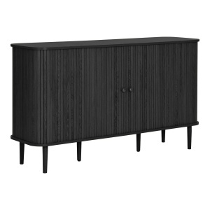 Bufet inferior din lemn negru 140 cm Nikko House Nordic