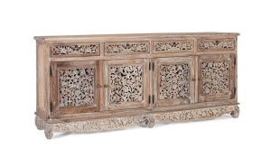 Bufet inferior maro/alb din lemn 180 cm Aura Giner y Colomer