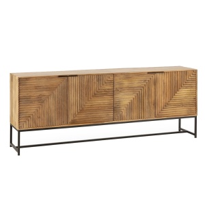 Bufet inferior maro din lemn 210 cm Nereida The Home Collection