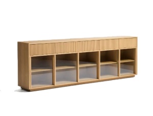 Bufet inferior maro din lemn 245 cm Helvine Kave Home