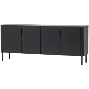 Bufet inferior negru din lemn 201 cm Gunnar Woood