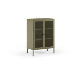Bufet inferior verde din metal 70 cm Fayna The Home Collection