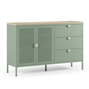 Bufet inferior verde/maro 140 cm Sayla Quiet Object