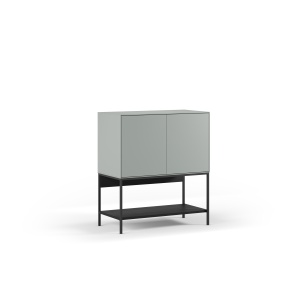 Bufet inferior verde/negru din metal 80 cm Amira The Home Collection