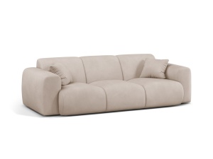 Canapea bej din textil pentru 3 persoane Molino Chenile Micadoni