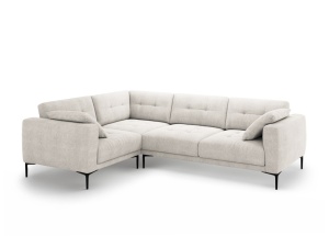 Canapea cu colt bej din textil pentru 4 persoane Bemy Left Structural Micadoni