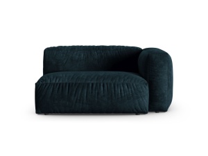 Canapea cu colt modulara albastru petrol inchis din catifea pentru 1 persoana Martina 160 Right XL Micadoni