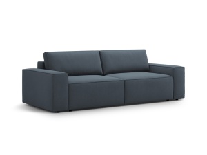 Canapea extensibila albastra din textil pentru 3 persoane Jodie Structured Micadoni