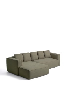 Canapea extensibila cu colt din textil verde pentru 4 persoane Marela Left 2 Kave Home